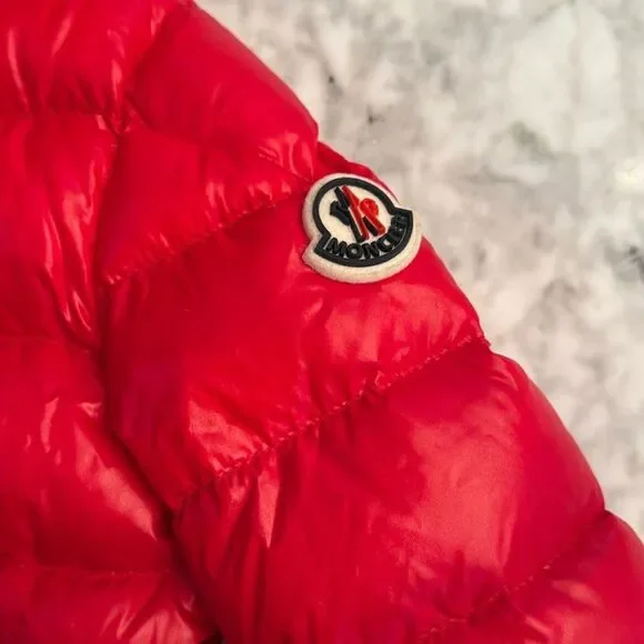 MONCLER RED DOWN JACKET 6Y